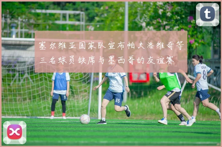 塞尔维亚国家队宣布帕夫洛维奇等三名球员缺席与墨西哥的友谊赛